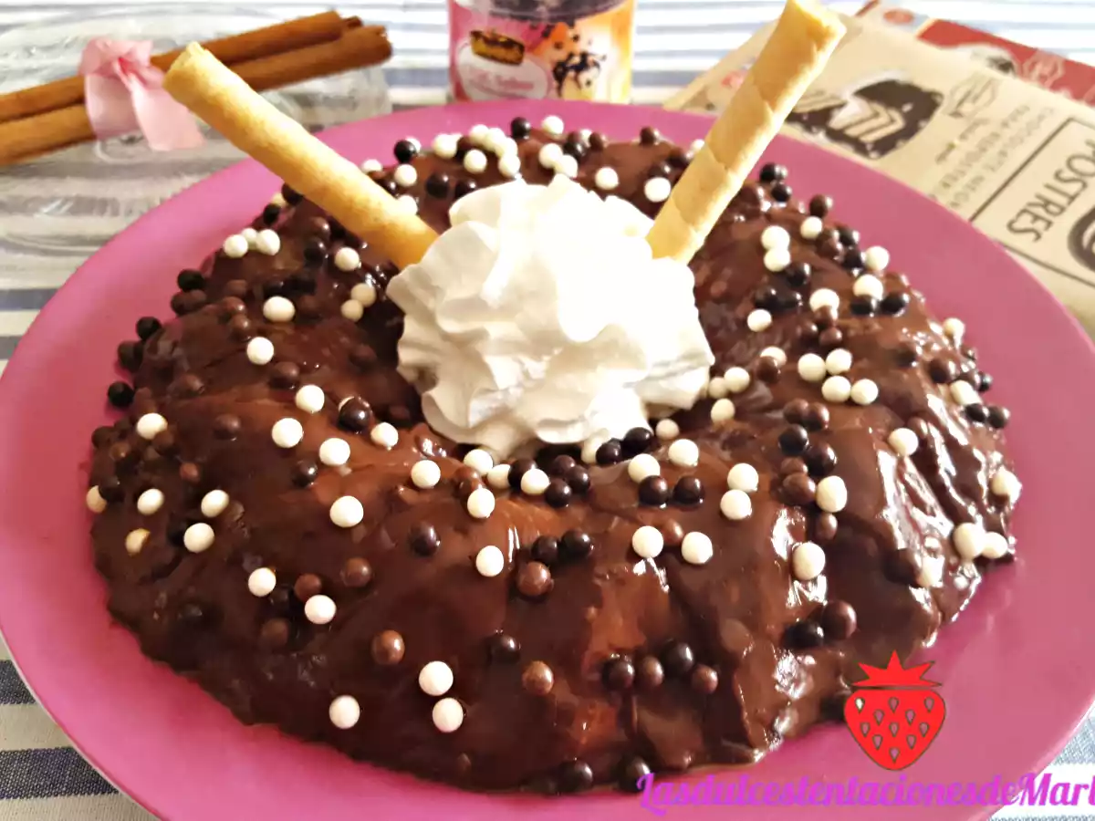 Flan de Leche Condensada y Chocolate en Microondas