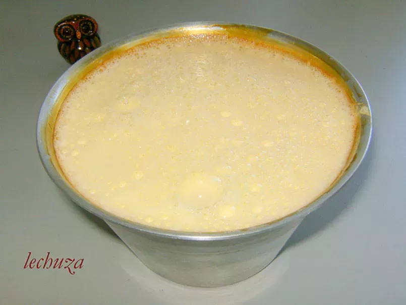 Flan de leche y huevos caseros, foto 2