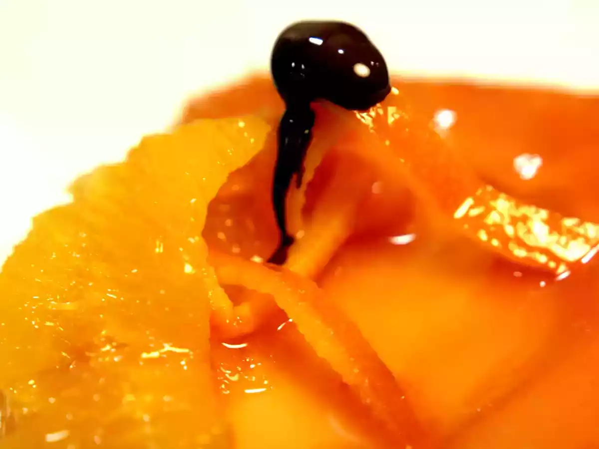 Flan de mandarina al cointreau
