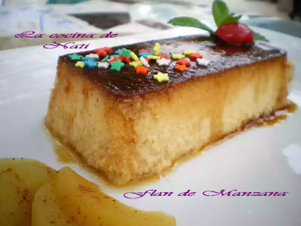 FLAN DE MANZANA Y CANELA.