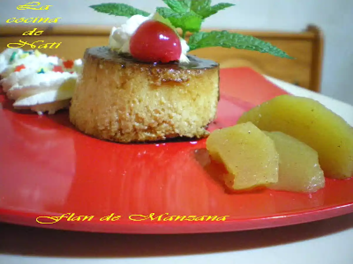 FLAN DE MANZANA Y CANELA. - foto 2