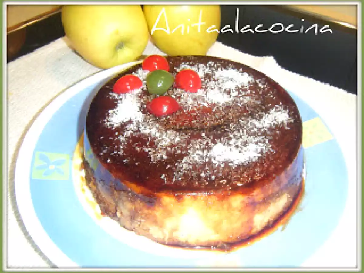 Flan de Manzana y Coco