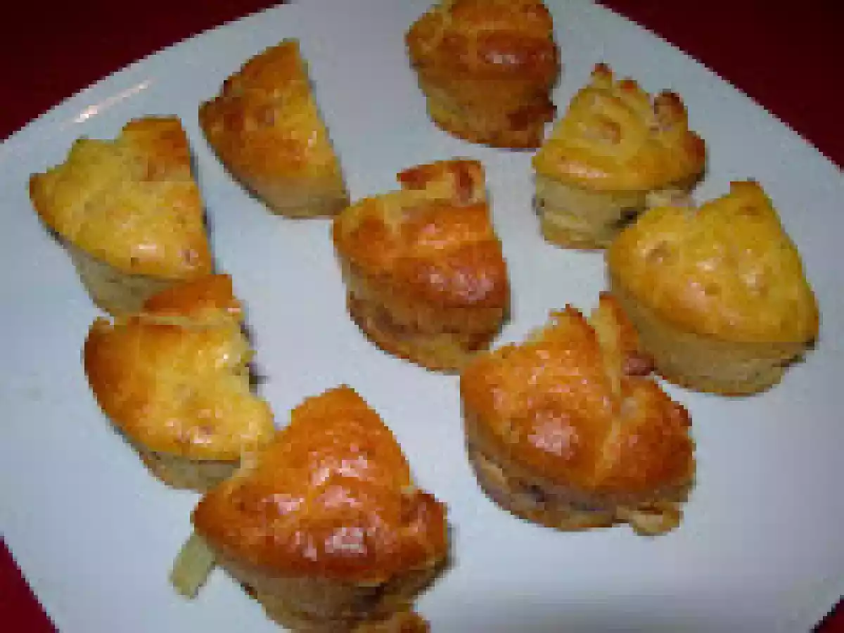 Flan de patata y dátiles con bizcochito de bacón. Paso a paso.