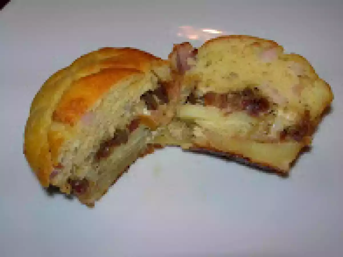 Flan de patata y dátiles con bizcochito de bacón. Paso a paso. - foto 2