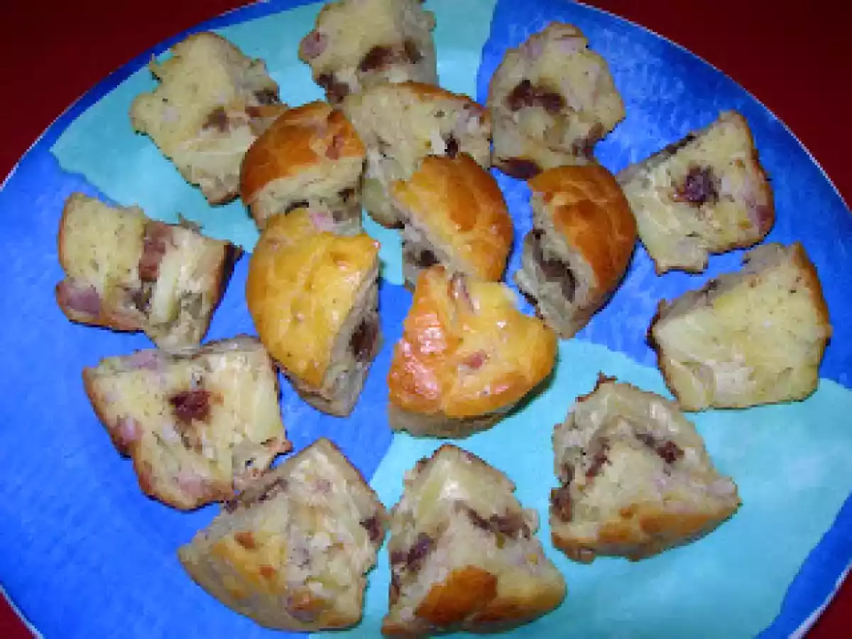 Flan de patata y dátiles con bizcochito de bacón. Paso a paso. - foto 4