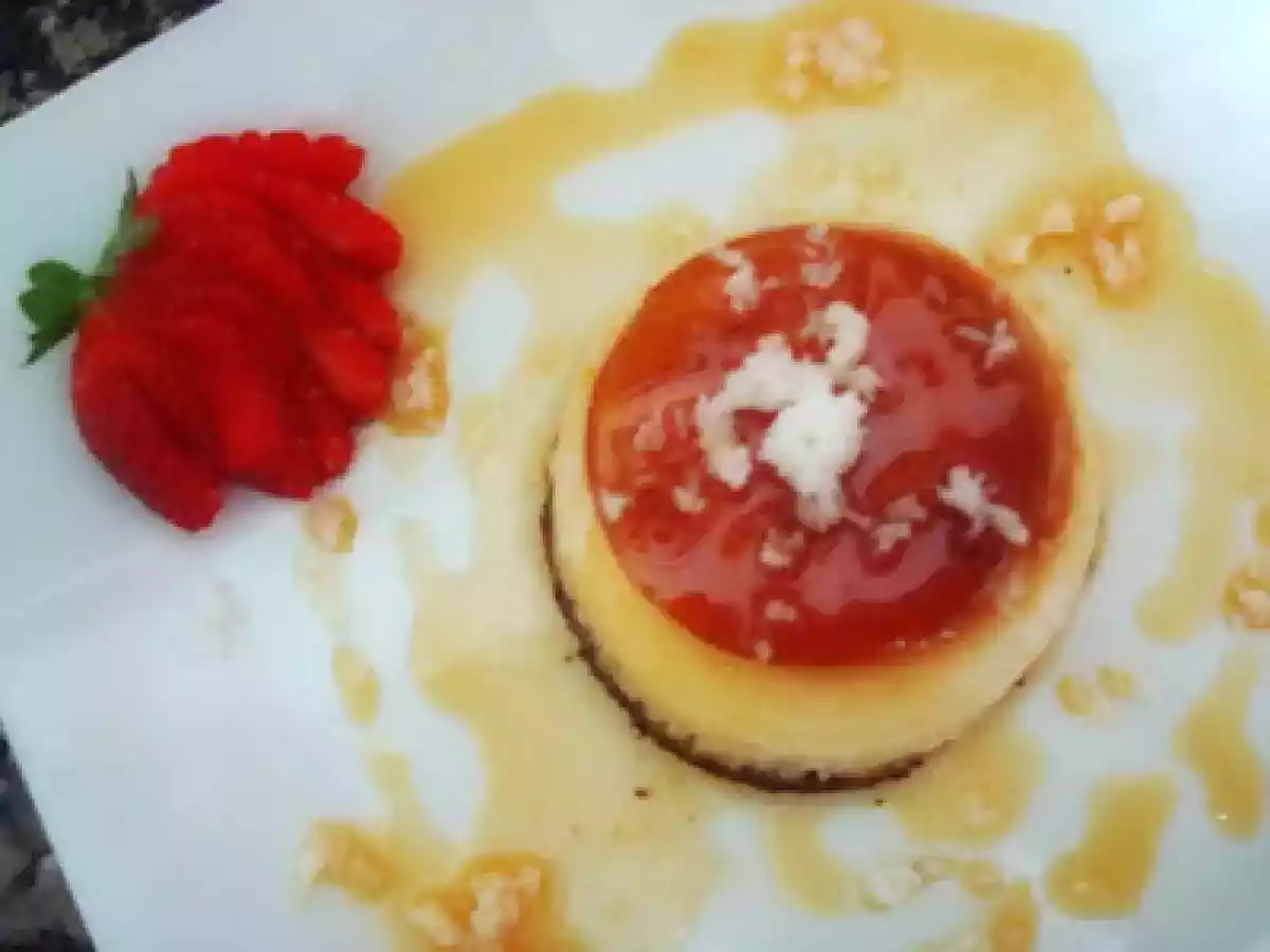 Flan de pera, manzana y coco - foto 2