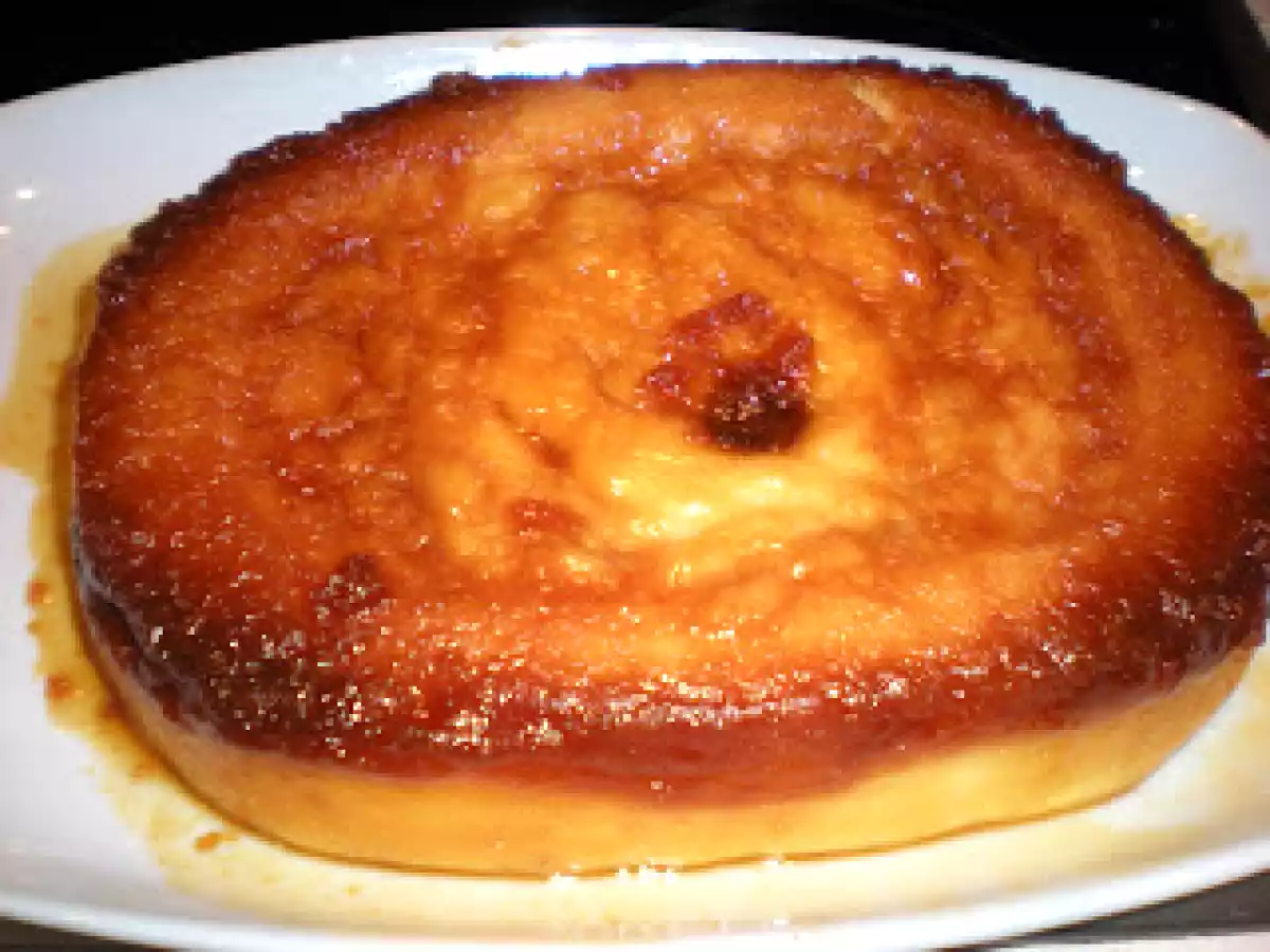 Flan de peras