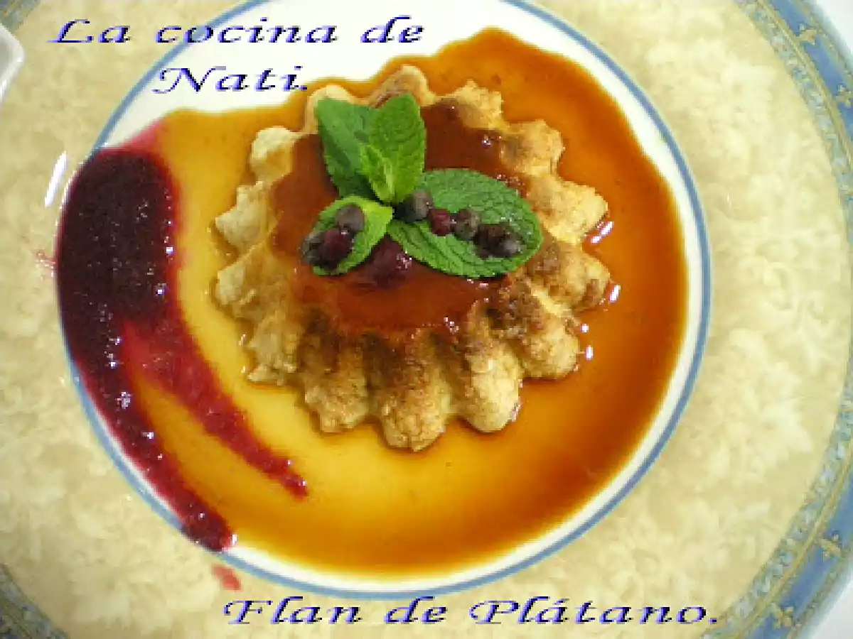 FLAN DE PLÁTANO.