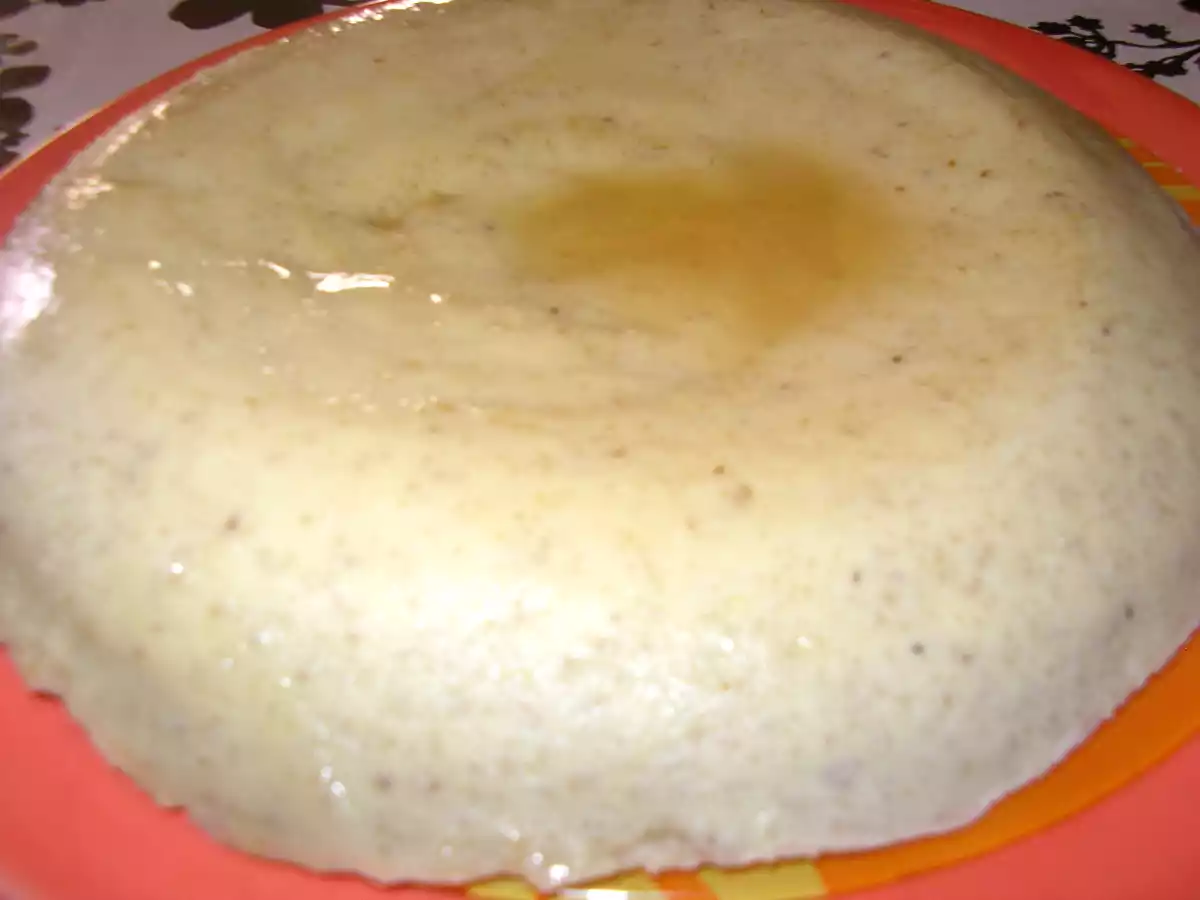Flan de plátano en 5 minutos