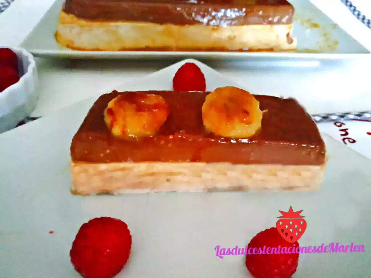 Flan de Plátano y Chocolate - foto 2