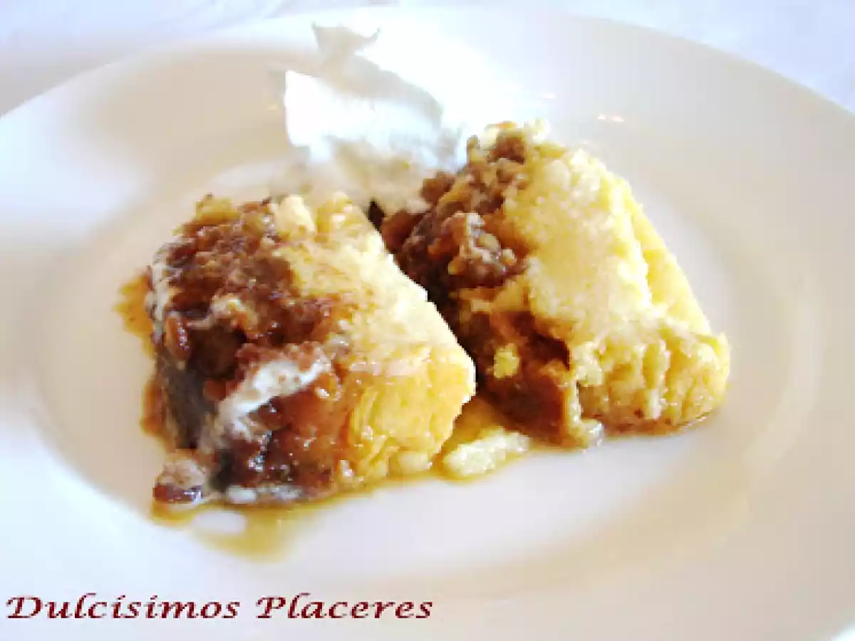 Flan de queso con castañas en almibar - foto 2