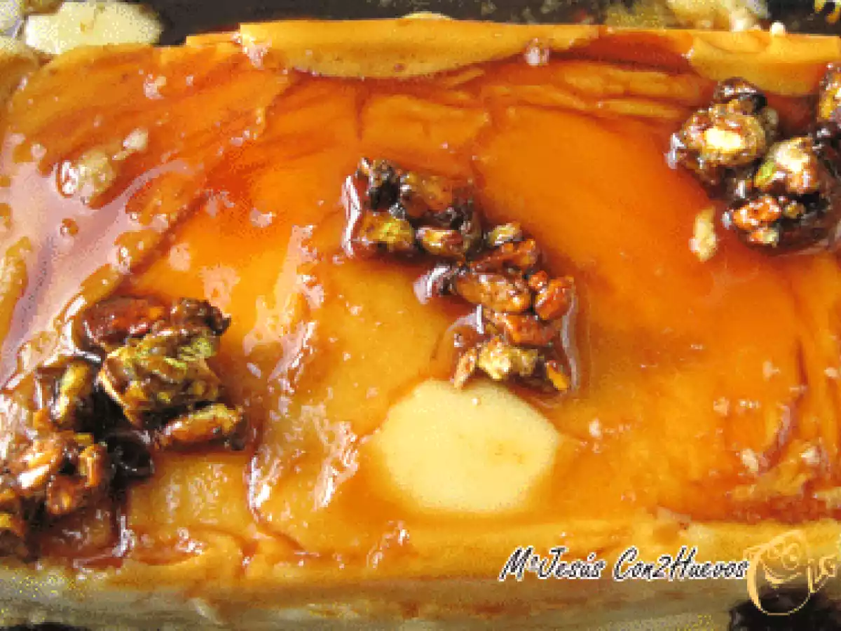 FLAN DE QUESO CON PISTACHOS
