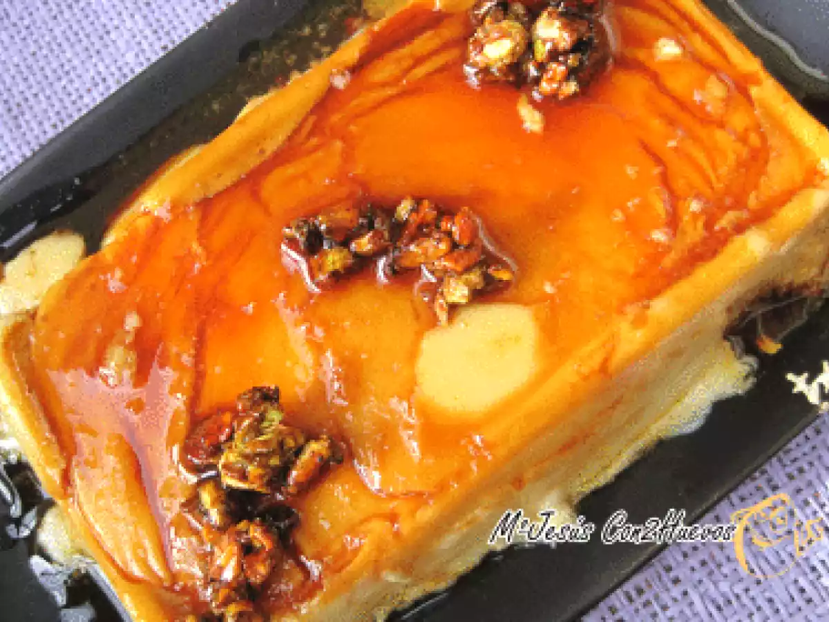 FLAN DE QUESO CON PISTACHOS - foto 2