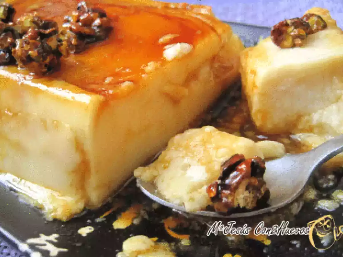 FLAN DE QUESO CON PISTACHOS - foto 3