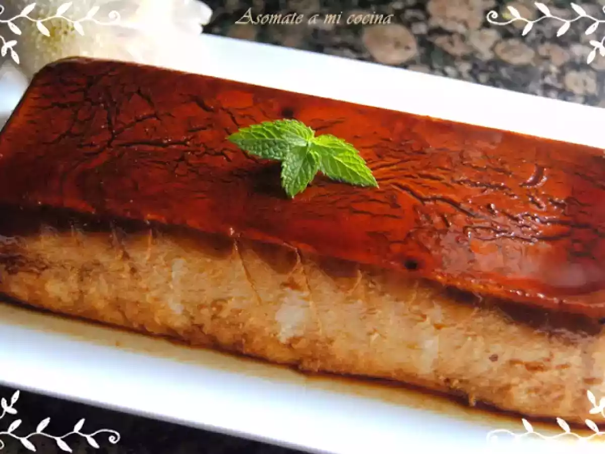 Flan de queso y vainilla