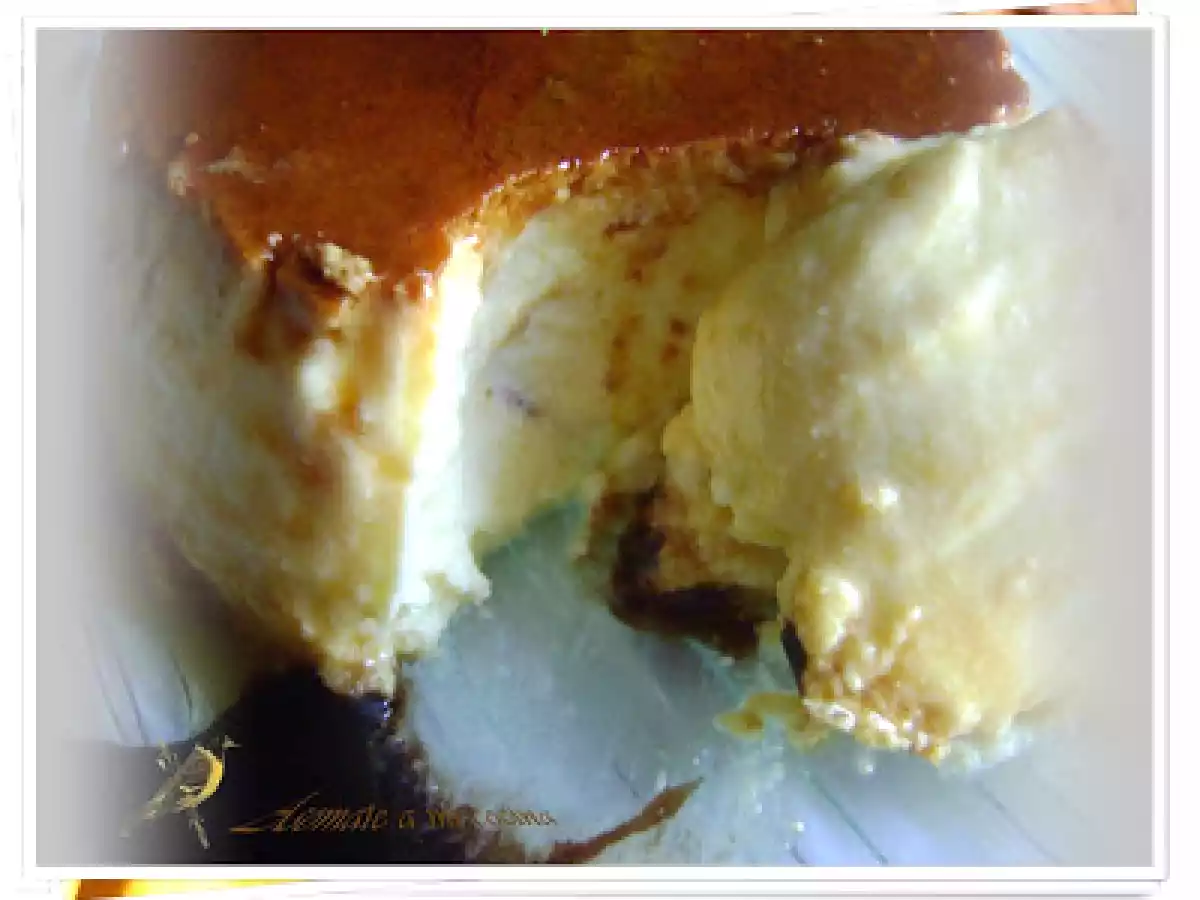 Flan de ricotta con caramelo - foto 2