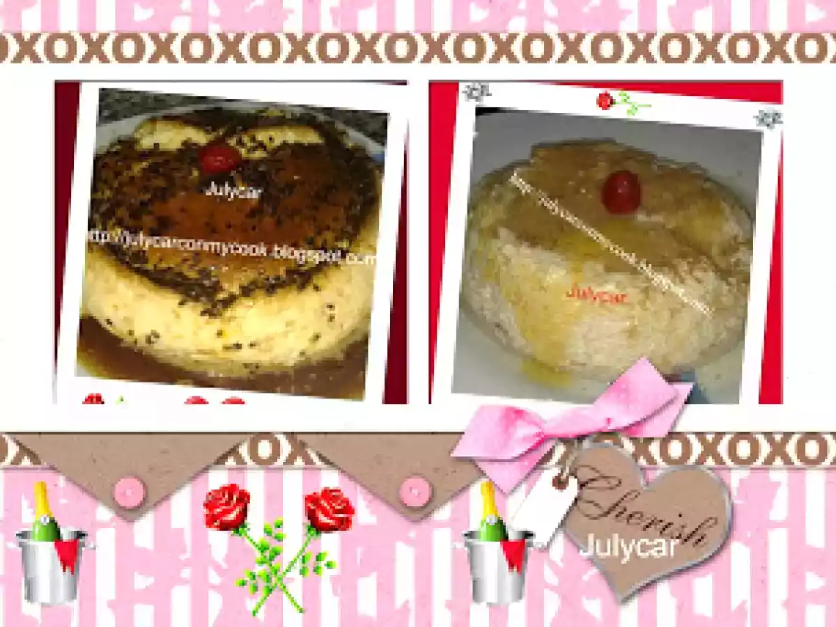 Flan de sésamo y coco, Leche asada Canaria