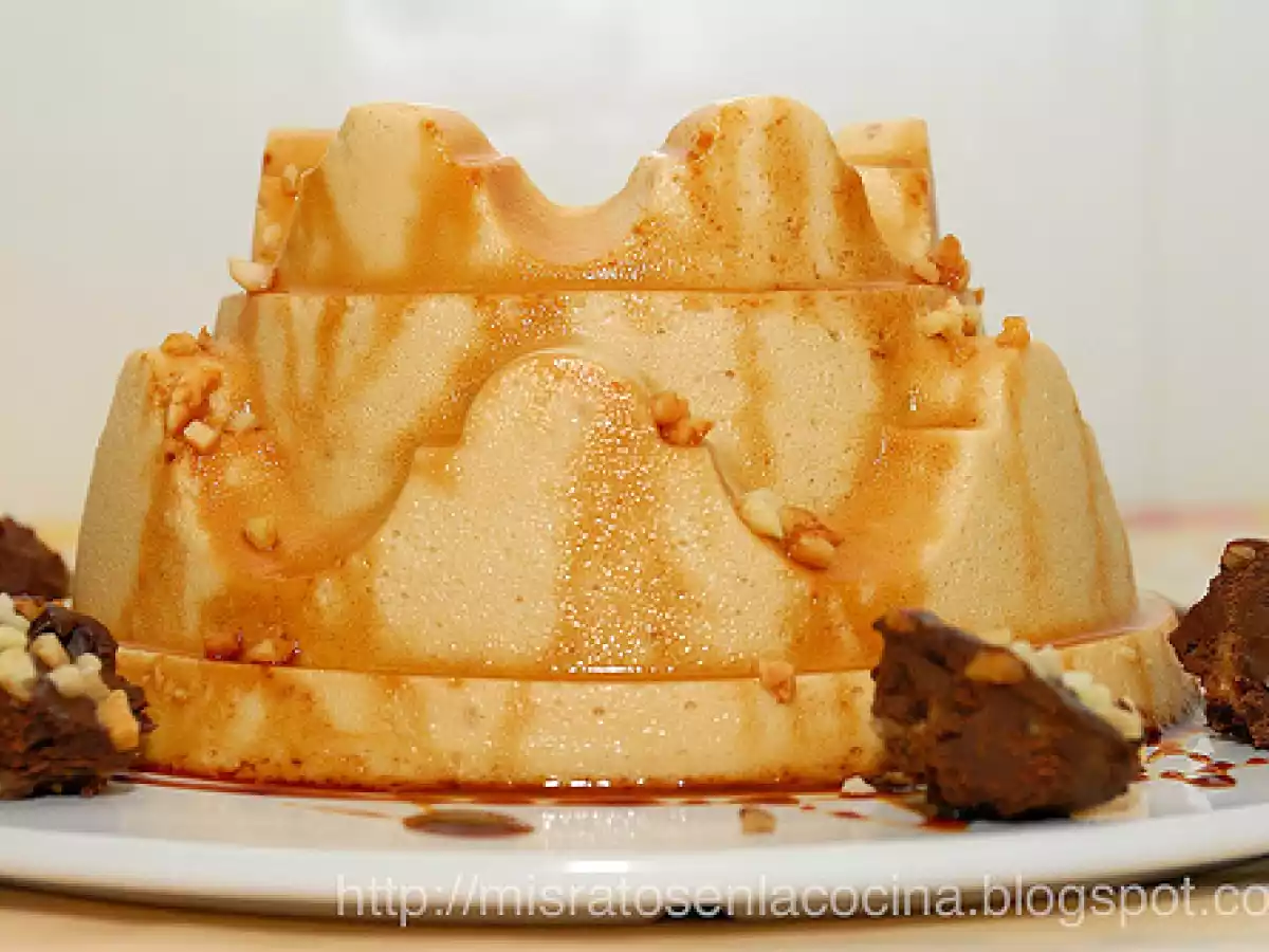 Flan de turrón de Jijona