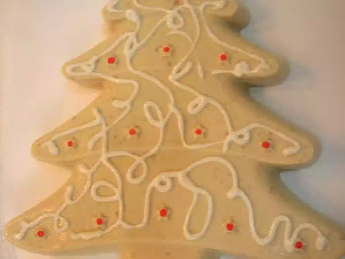 FLAN DE TURRÓN DE JIJONA DECORADO CON CHOCOLATE - foto 2