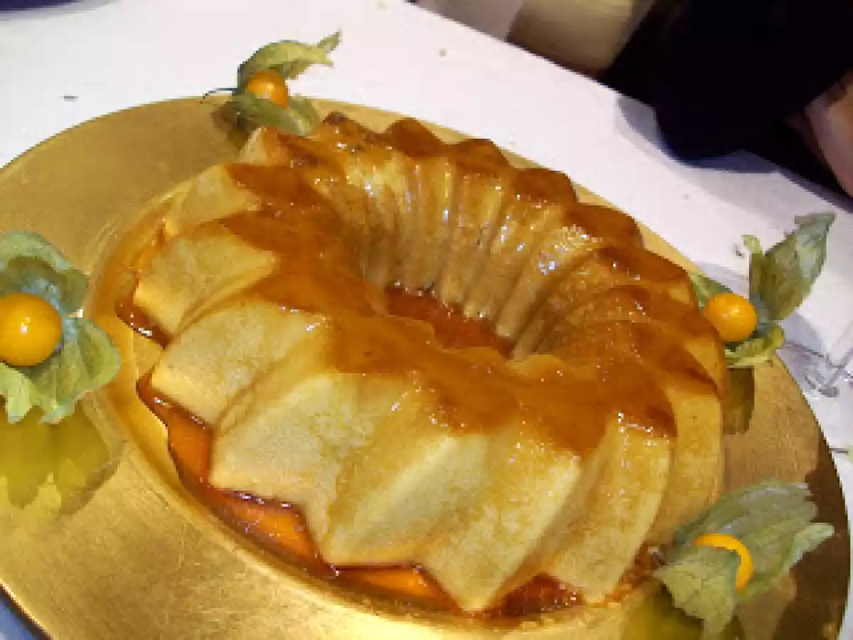 Flan de turrón en Thermomix