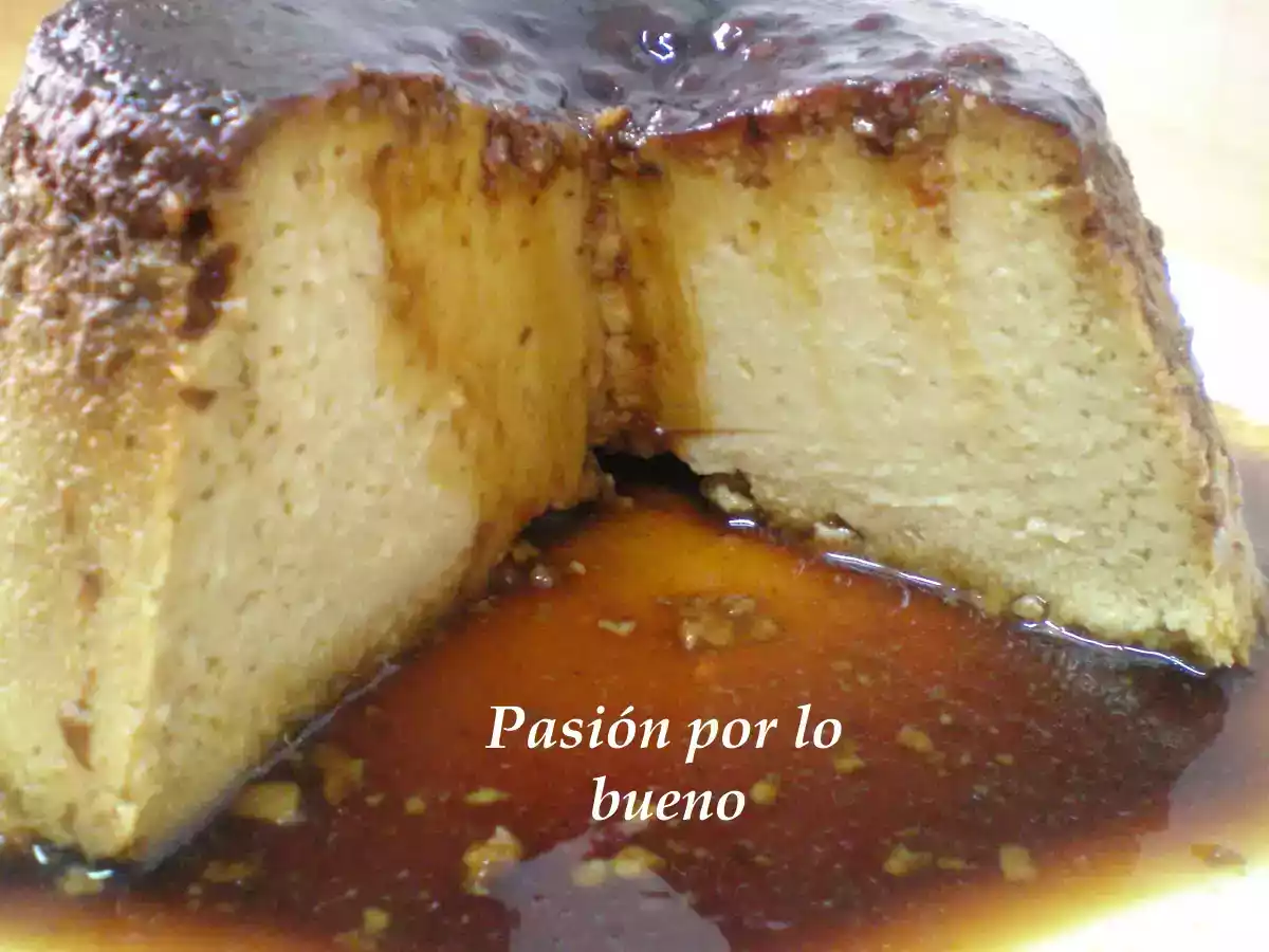 Flan de turrón (FussionCook)