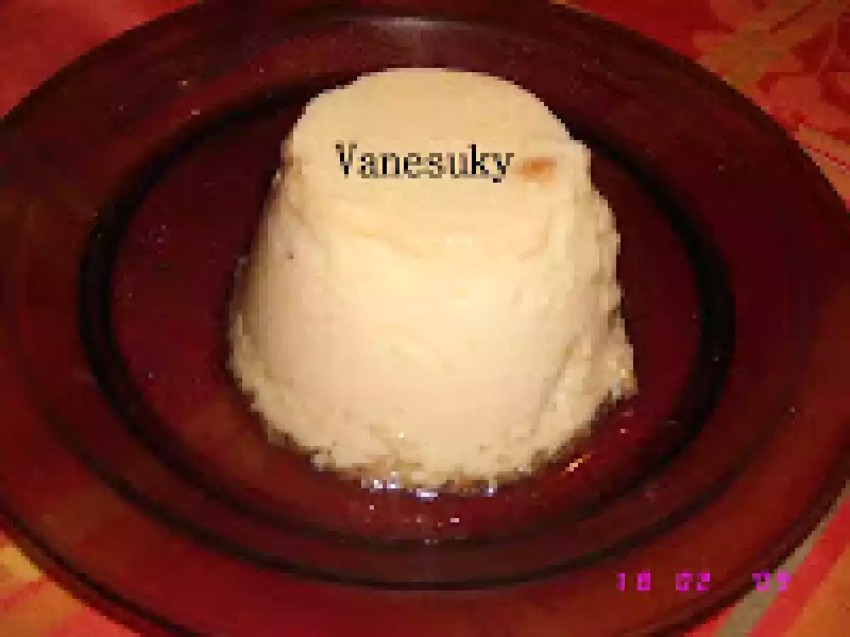 Flan de turrón Jijona