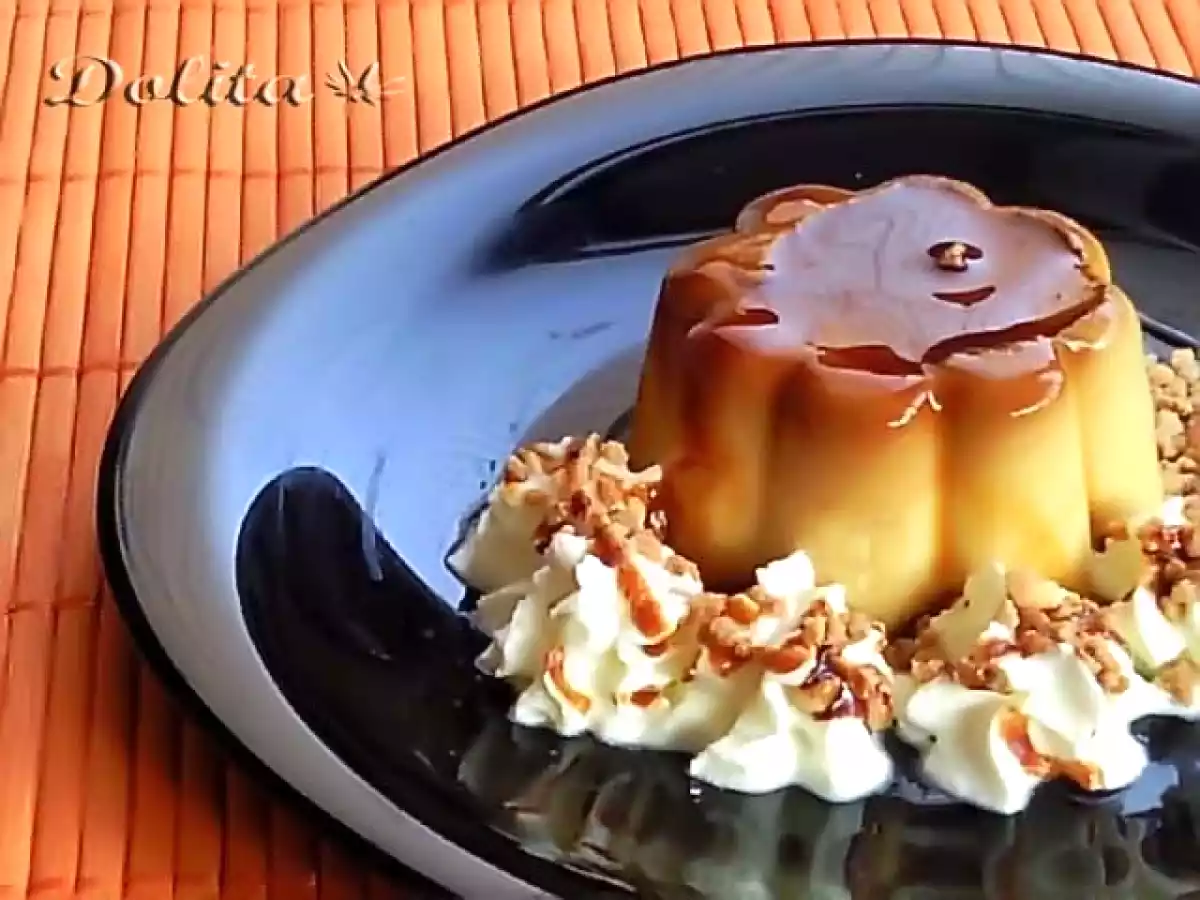 Flan de turrón y nata - foto 2