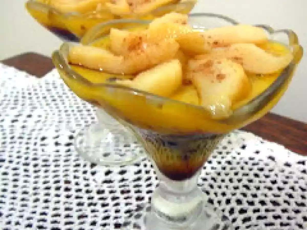 Flan liviano con chocolate y peras - foto 2