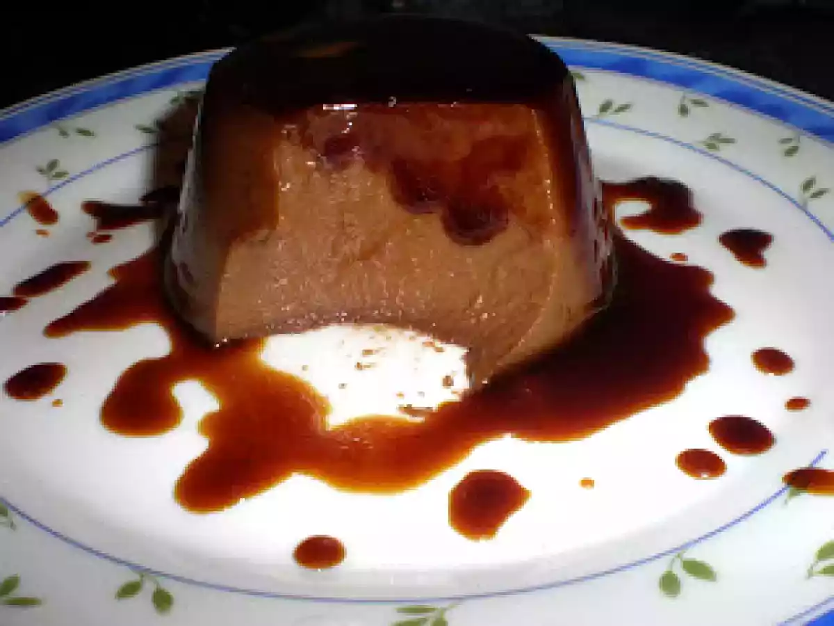 Flan rapido de chocolate