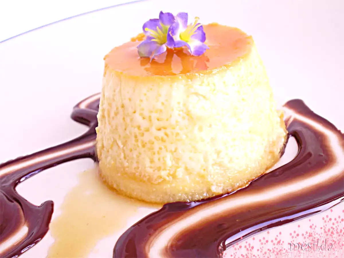 Flan relleno de chocolate - foto 4