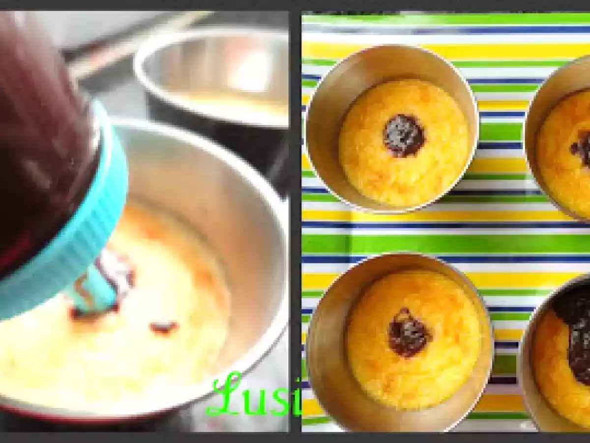 Flan relleno de chocolate - foto 2