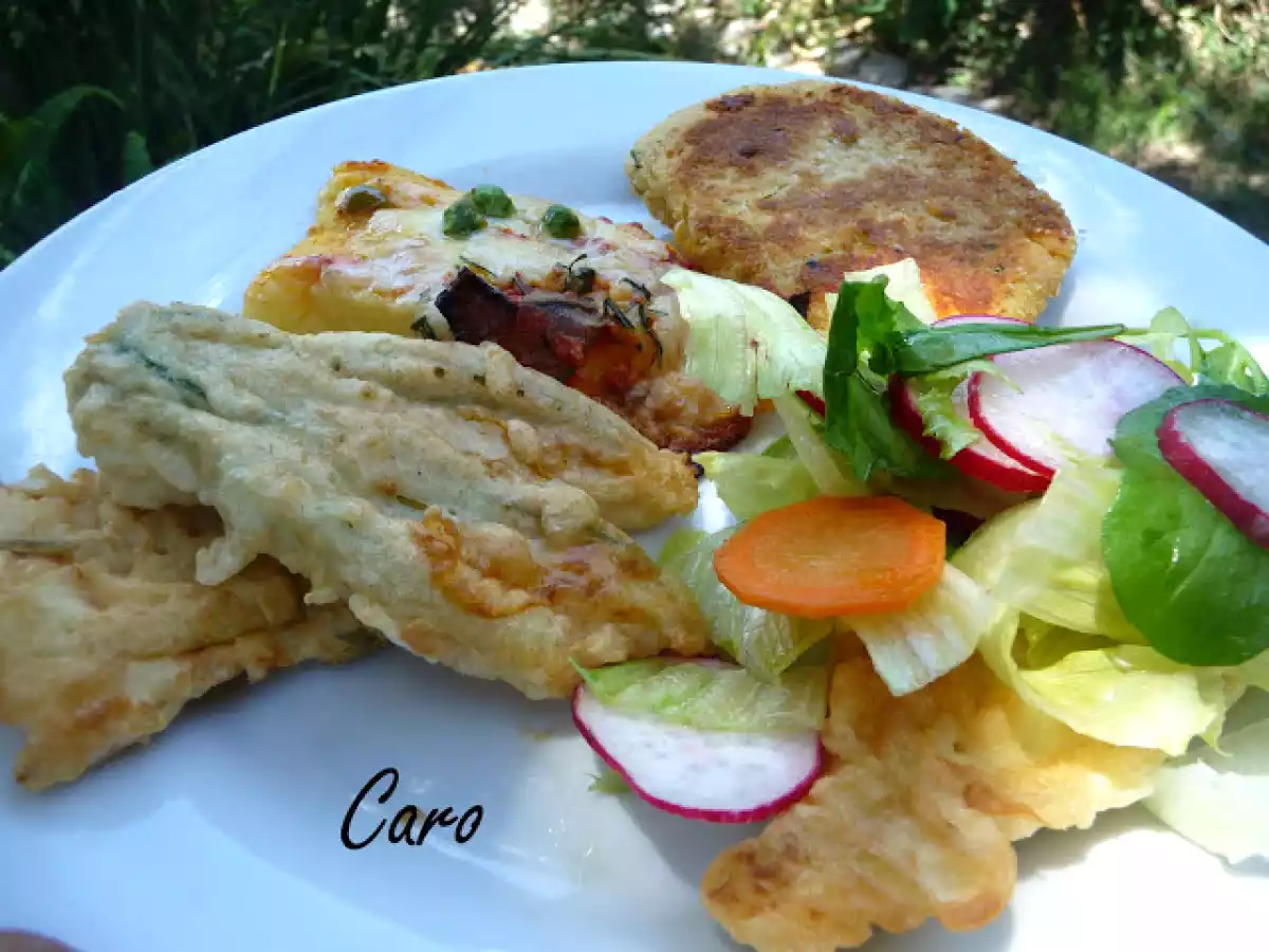 Flores de calabaza fritas
