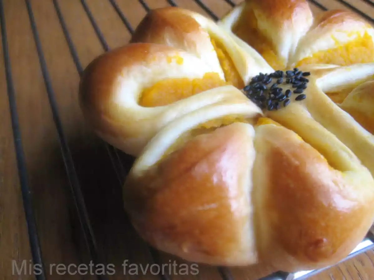 Flores de pan con batata cocida - foto 3