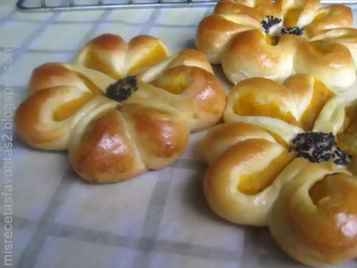 Flores de pan con batata cocida - foto 4