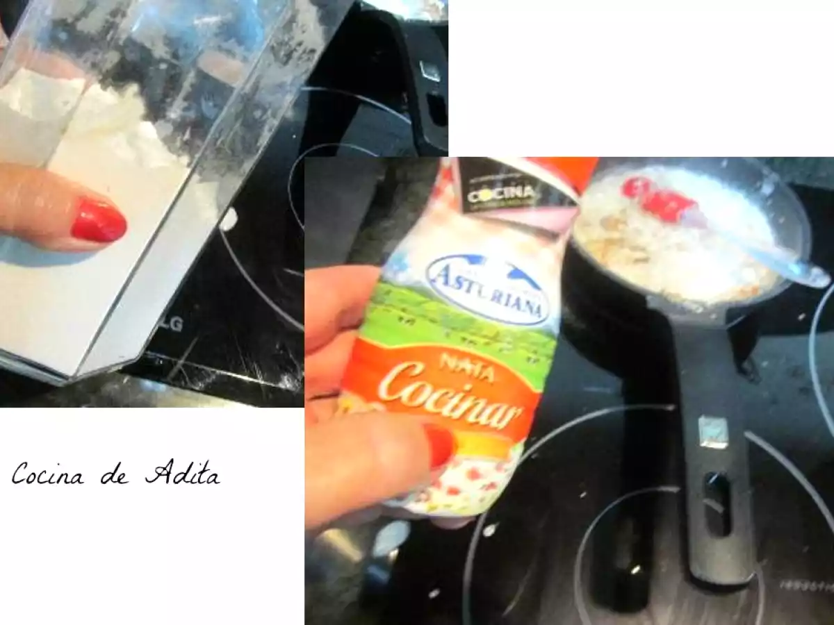 Flores de pasta filo con langostinos - foto 3