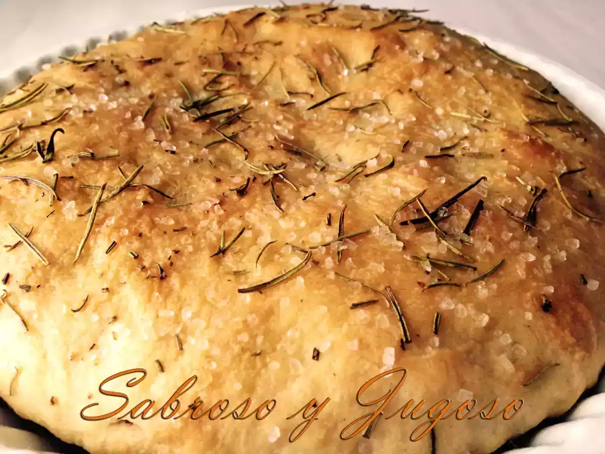 Focaccia de romero y Aceite de oliva