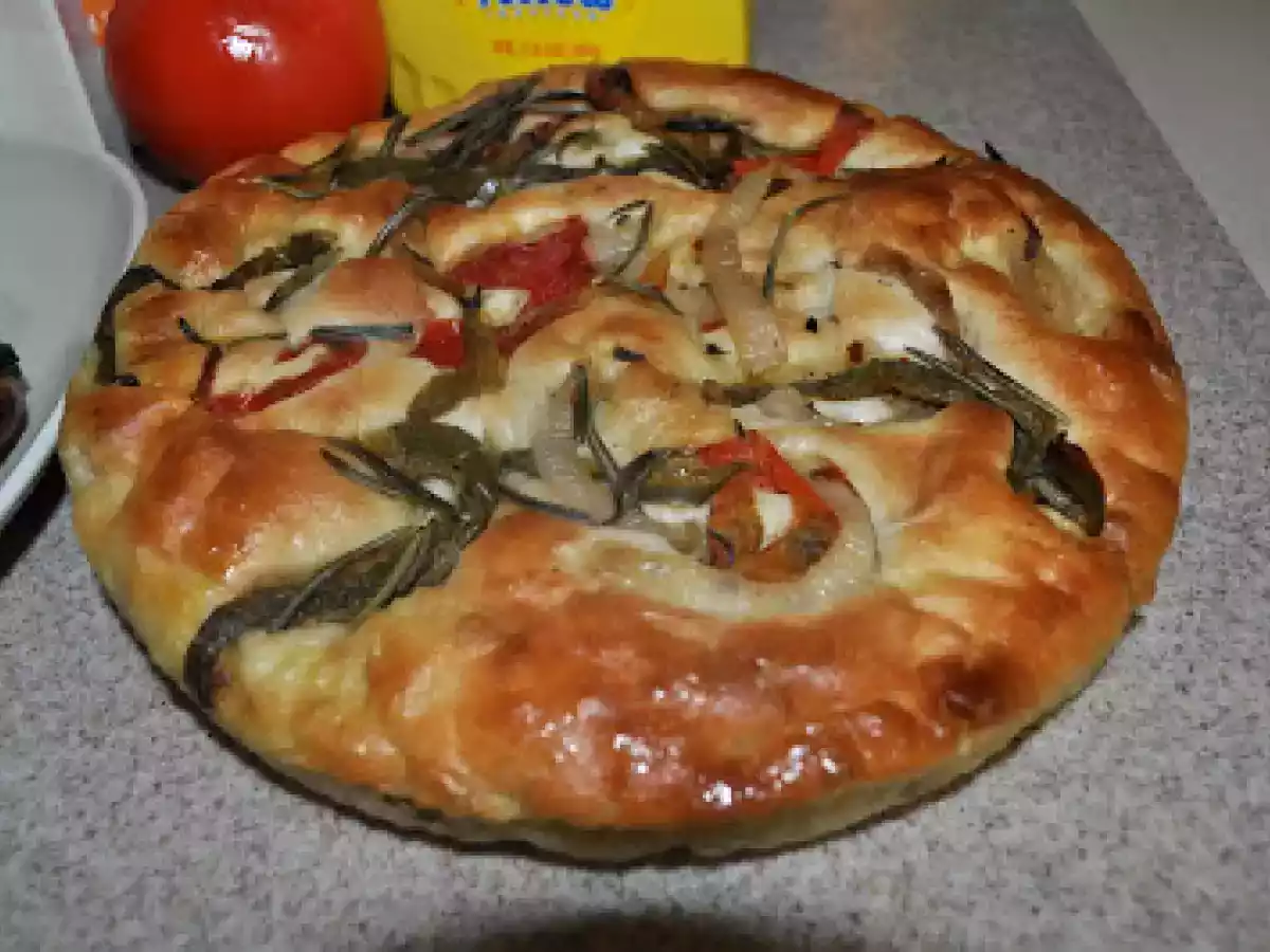Focaccia De Vegetales.