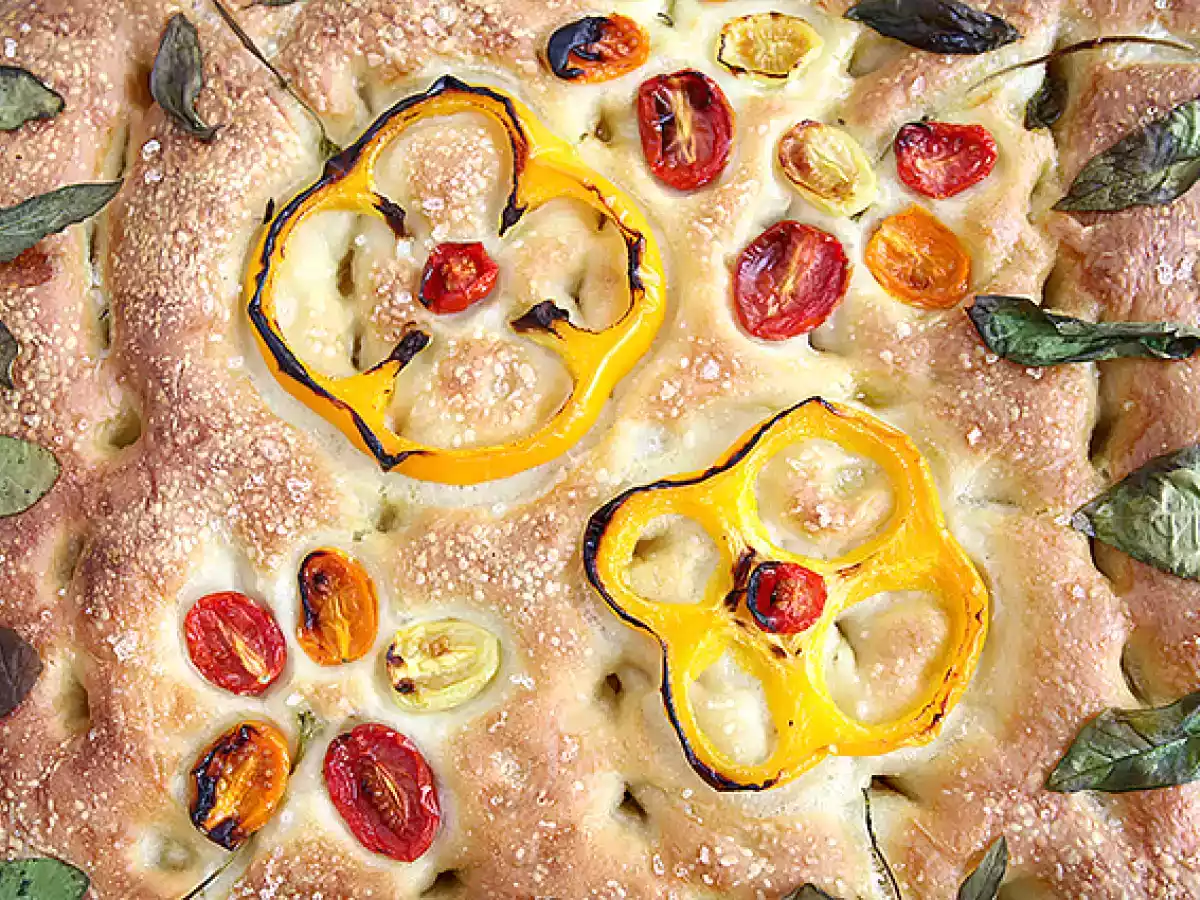 Focaccia floral- focaccia art - foto 6