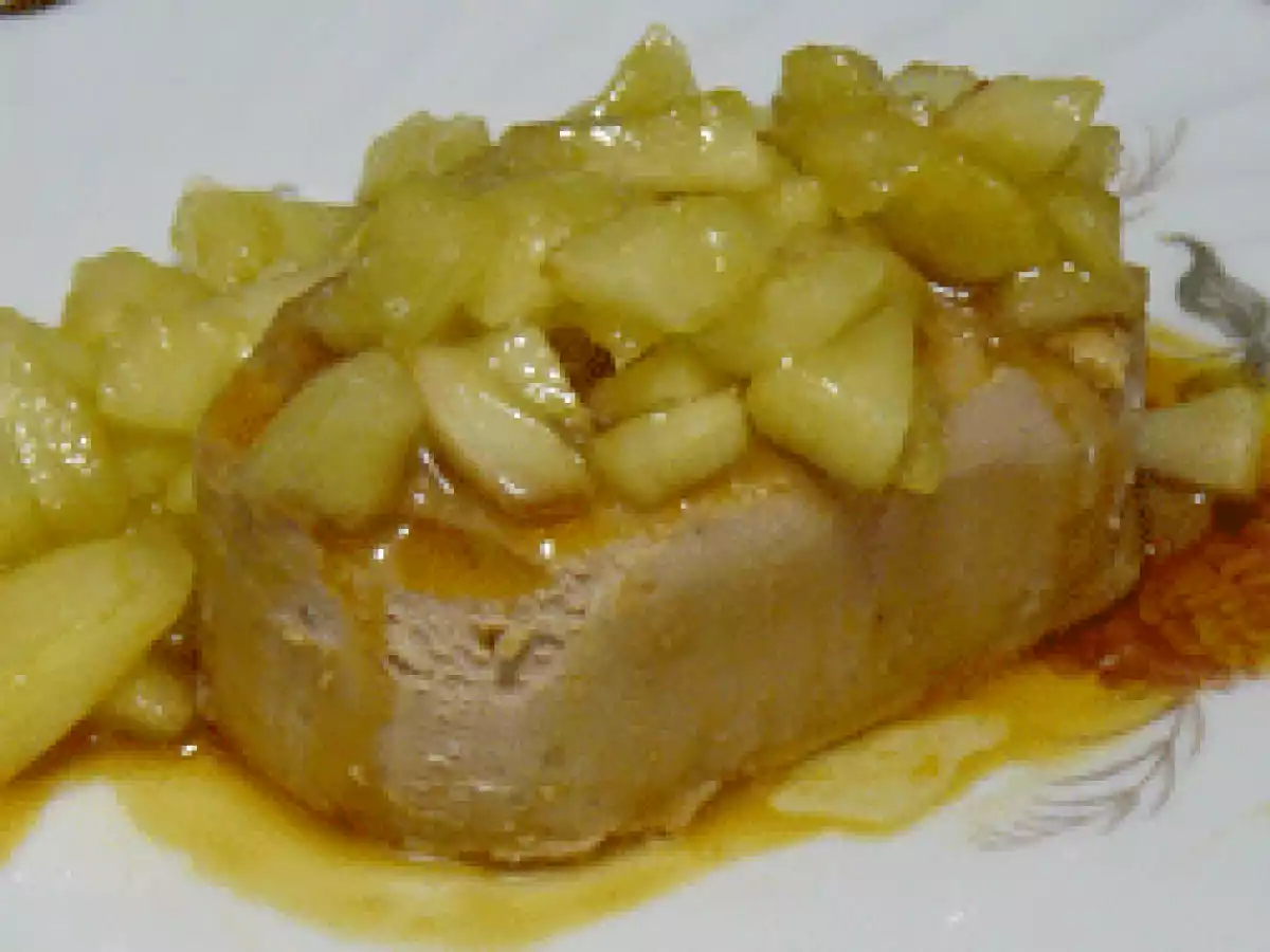 Foie amb pomes caramelitzades