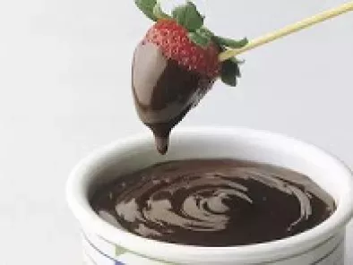 Fondue de chocolate al microondas