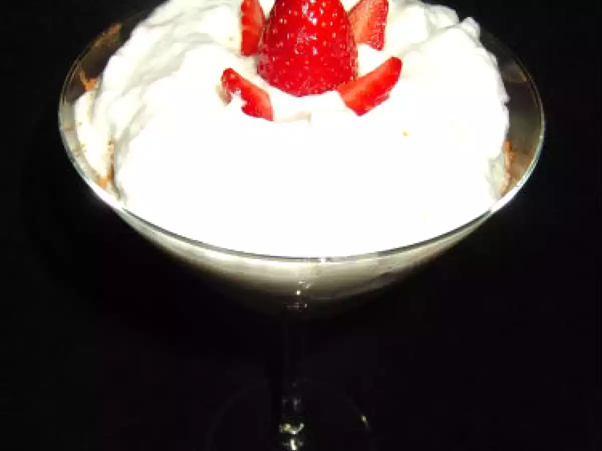 Fresas con merengue francés