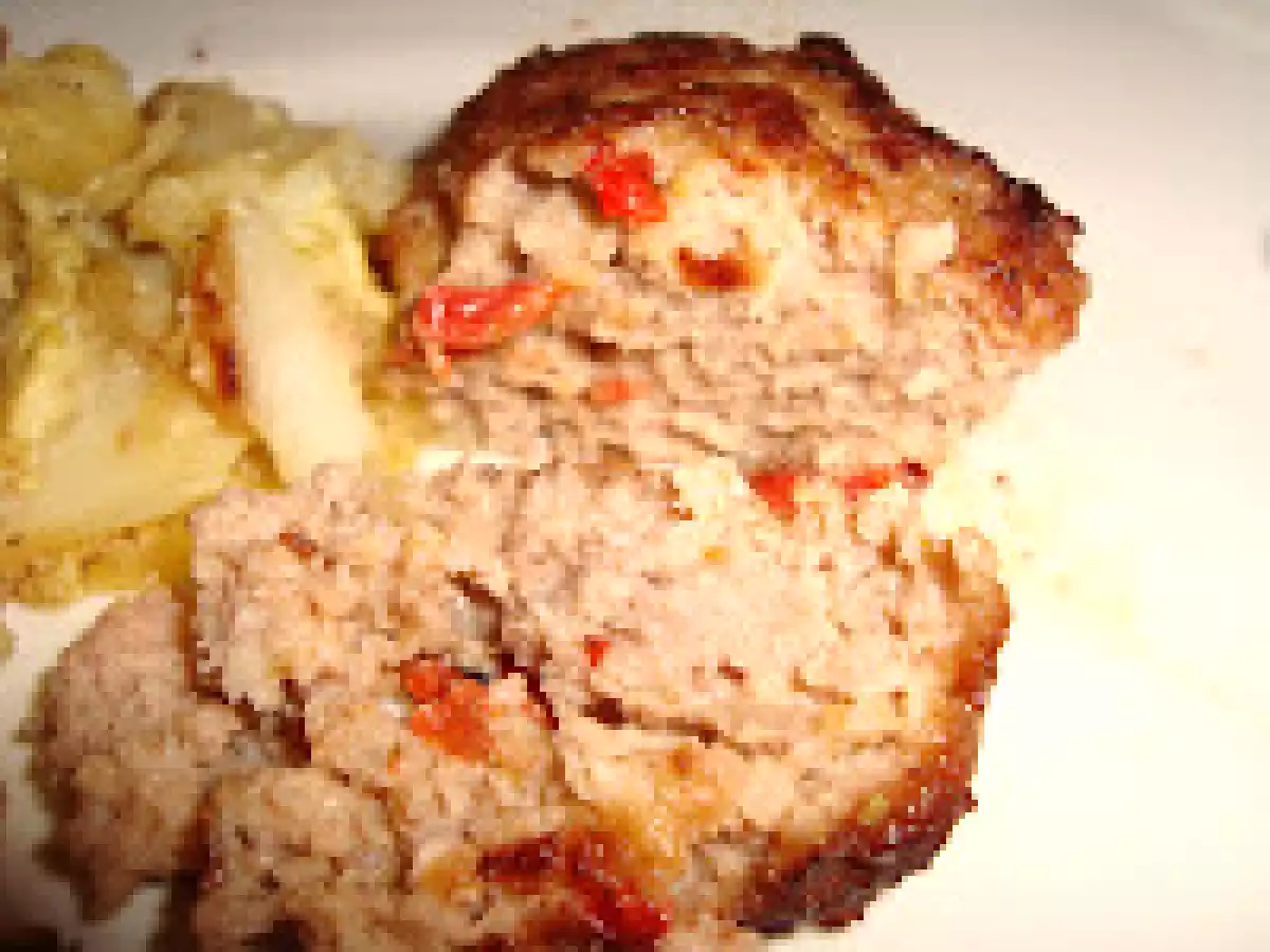 Frikadellen a la mostaza con guarnición de patata y cebolla - foto 4