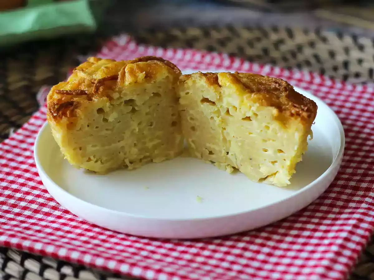 Frittata de espaguetis en freidora de aire - foto 4