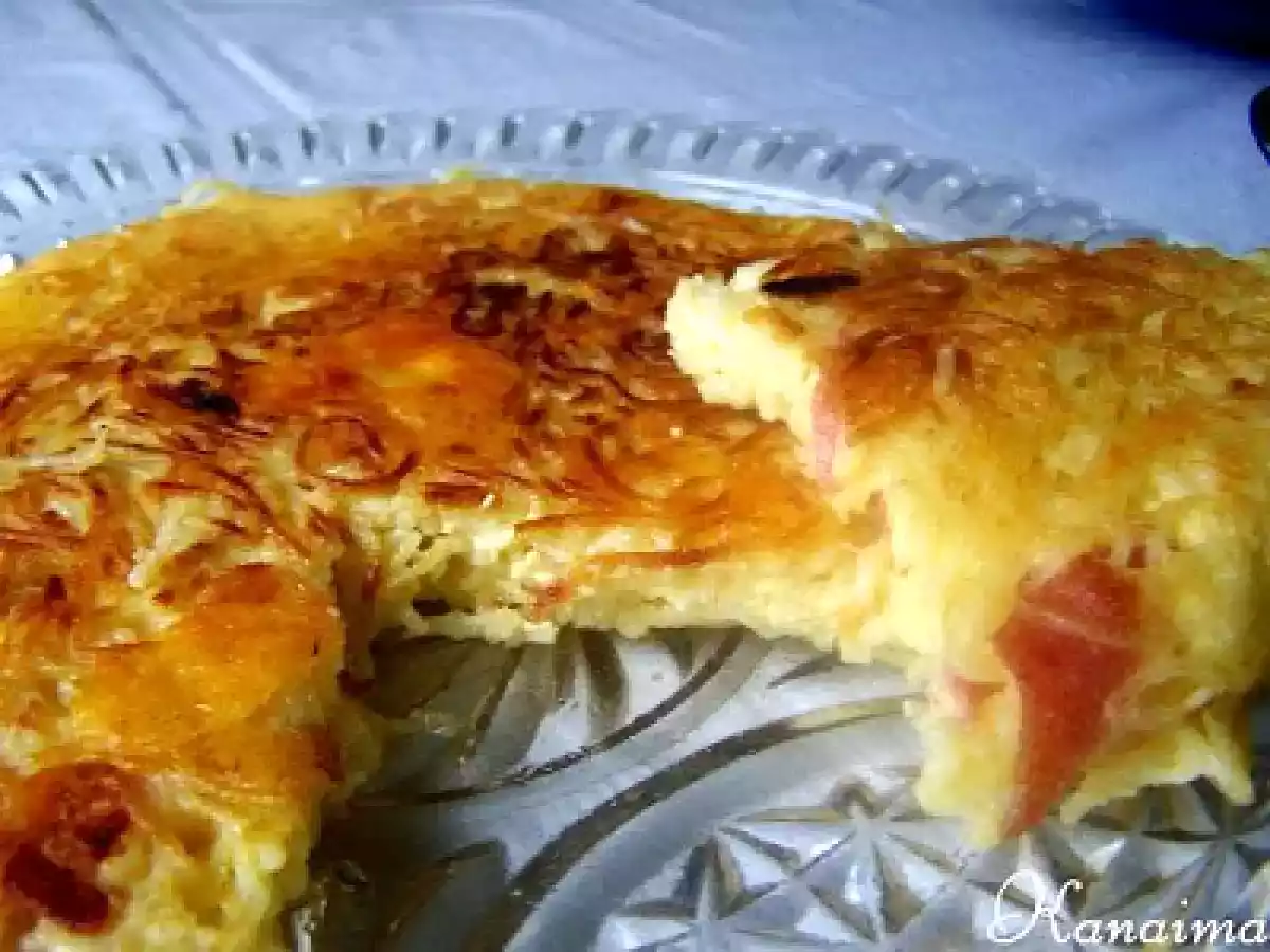 Frittata de Pasta con Queso y Salami - foto 3