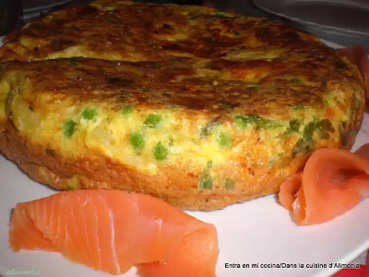 Frittata de salmon ahumado