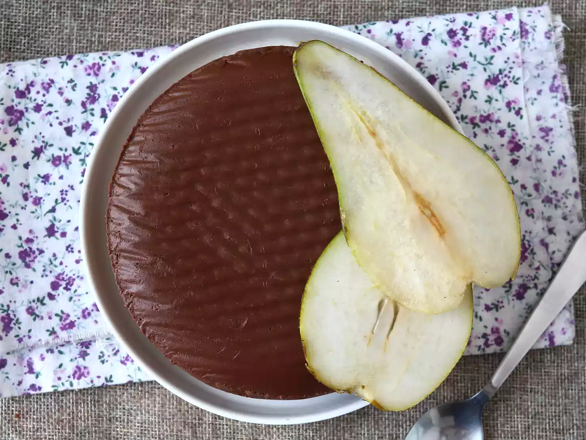 Fudge de chocolate y pera con sólo 2 ingredientes - foto 4