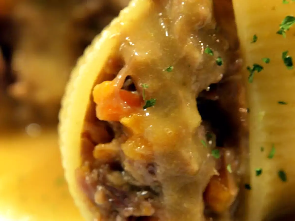 Galets farçit de galtes de porc ( Galets rellenos de carrilleras de cerdo) - foto 4