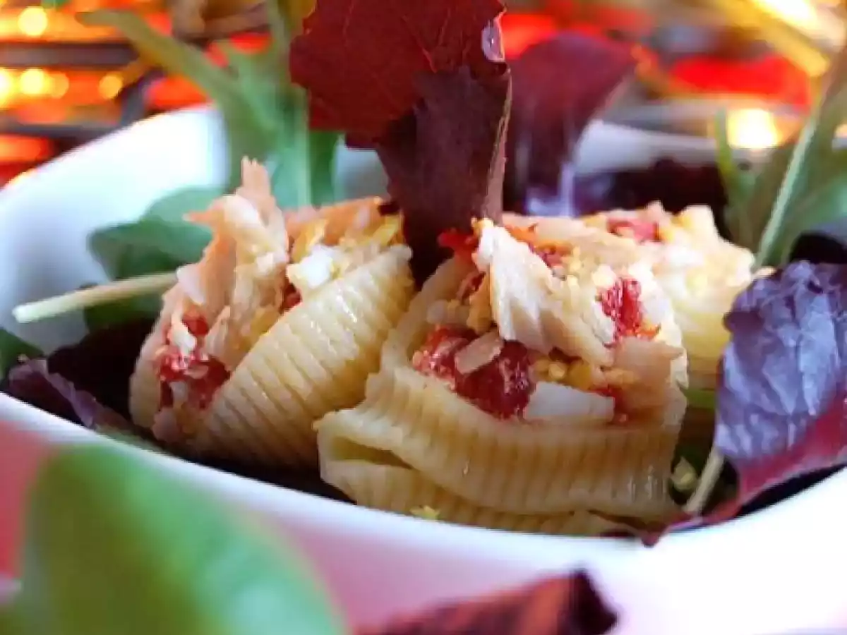 Galets rellenos en ensalada - foto 2