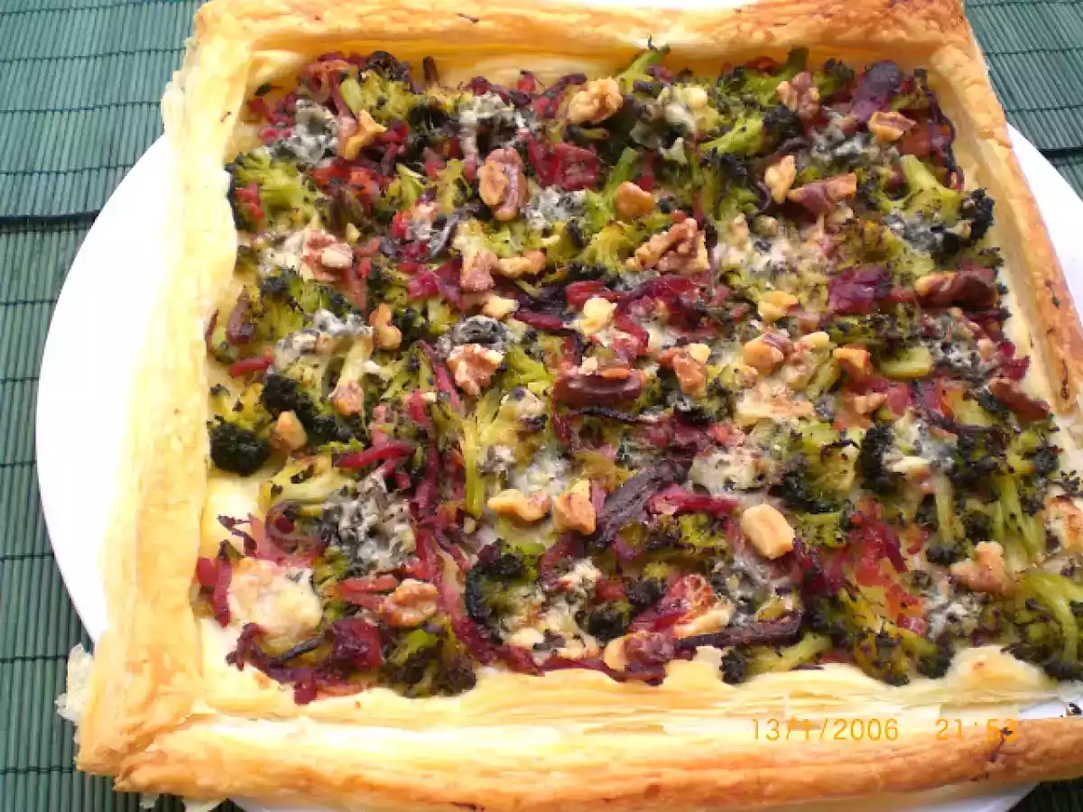 Galette de Brócoli, jamón y queso azul - foto 2