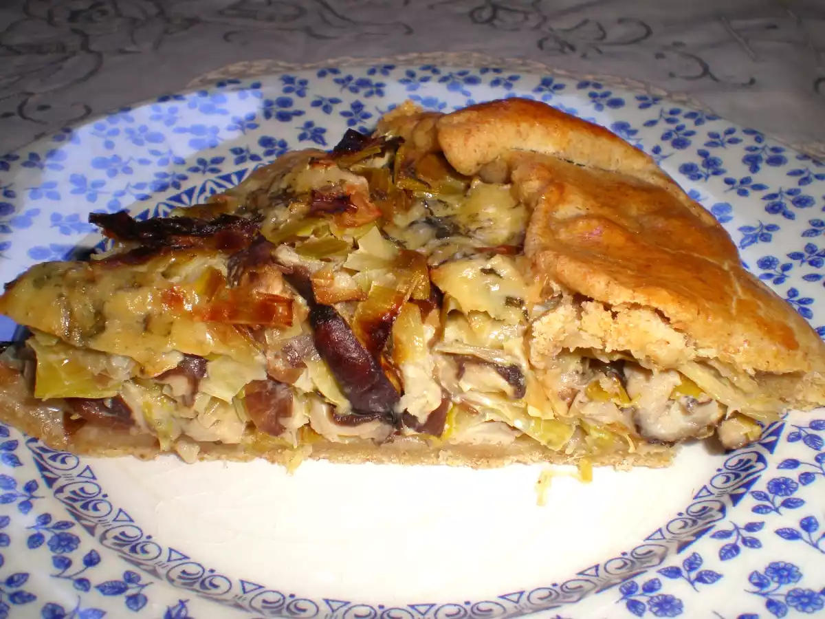 Galette de setas shiitake, puerro y gorgonzola - foto 2